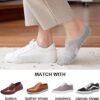 5 Pairs No Show Socks Womens Cushioned Low Cut Invisible Stocks for Running Athletic Gym Ankle Socks