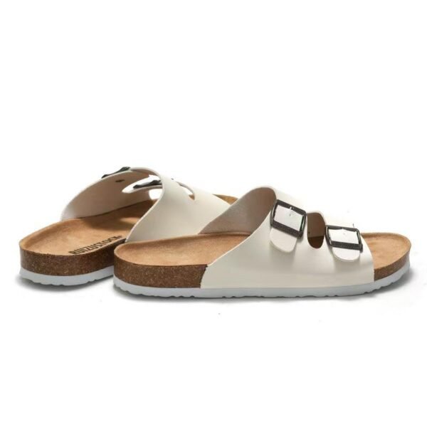 Factory Direct Sell Open Toe Soft Cork Sole Korea Style Beach Adjust Double Strap Summer Men's Casual Slippers