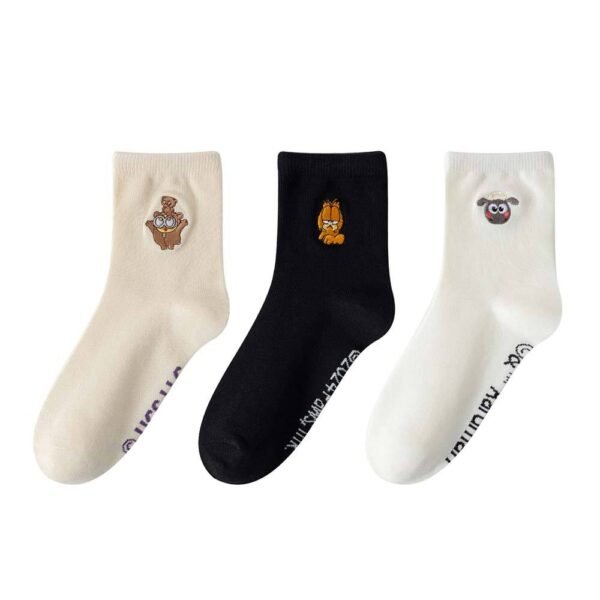 Cute  White Crew Socks for Daily Life