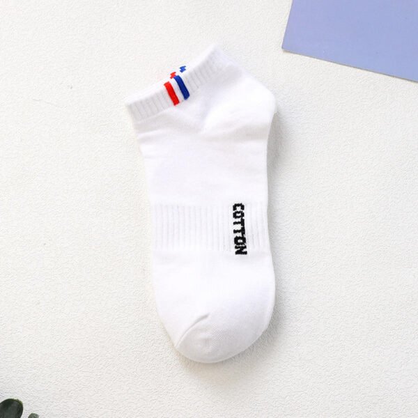 Cotton Boat Socks Summer Thin Black White Sports Low Top Breathable Invisible Ankle Socks