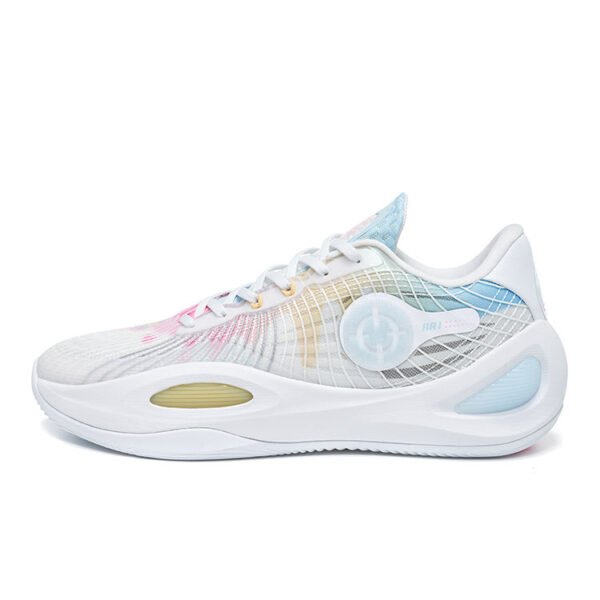 hitePink Basketball Sneakers Colorful Basketball Shoes for Quick Movements and Speed