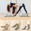 H7390ccc2ebe64a309ce76f5a727415baO.jpg Autumn Knitted Anti-Bacterial Pilates Socks Grip Women Non-Slip Yoga Dance Athletic Crew Spandex