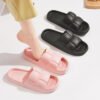 Hc28f0748e1cf407fa09c79a3ef7cb692g.jpg Non-slip Unisex Flip-flops Sandals Soft Mute EVA Indoor Slides random colour